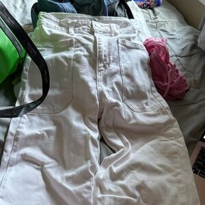 White Cargo pants